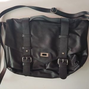 Black messenger bag